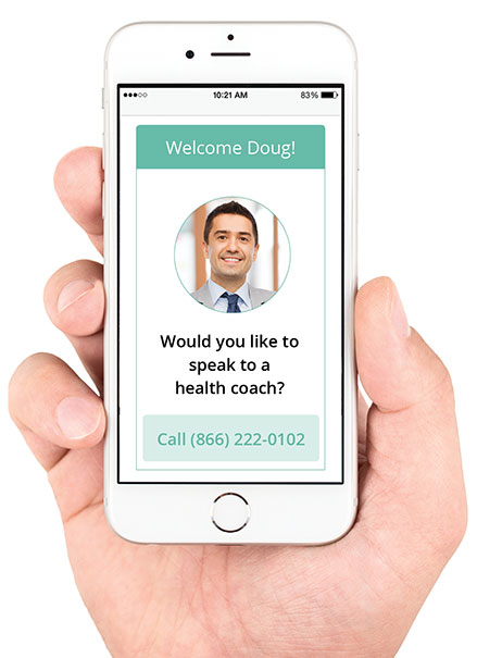 smartphone speak to health coach